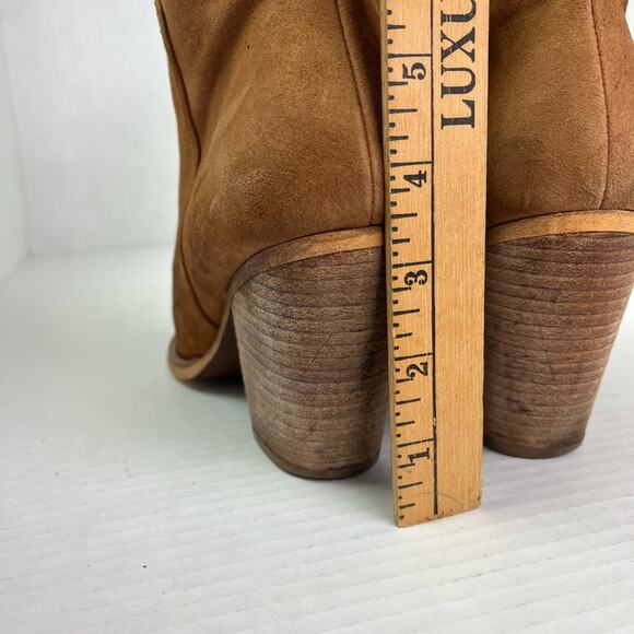 SUSINA Ankle Boots Women's Size 10M Brown Stevie Lea Cap Toe Western Boho - Picture 9 of 15